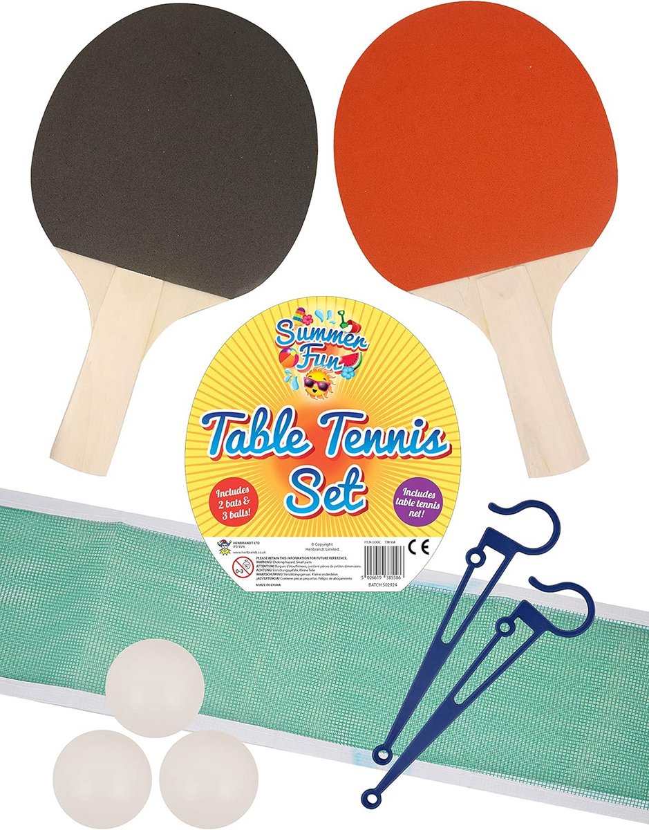 Tafeltennis Set voor 2 Spelers - Compleet met Rackets, Ballen en Net