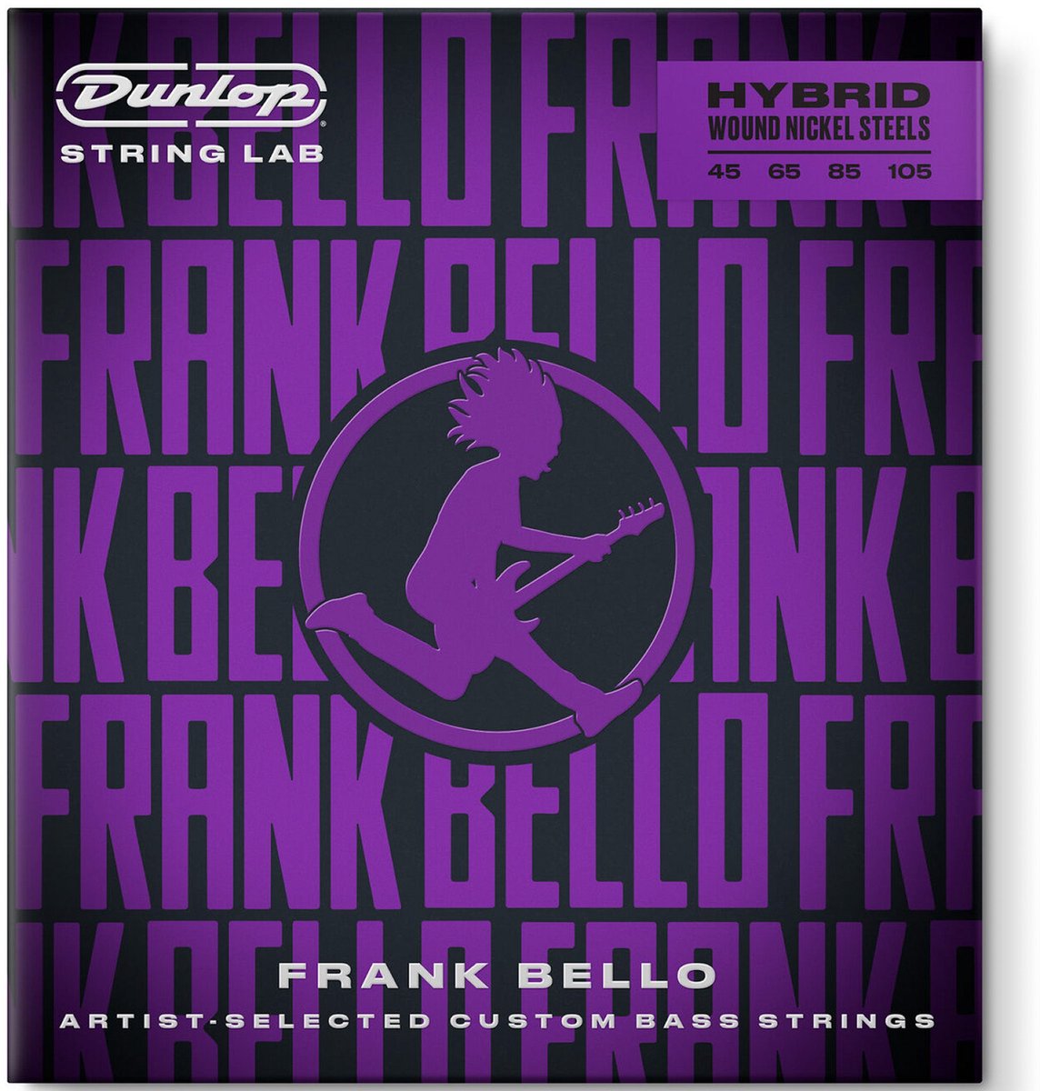 Dunlop FBHYN45105 String Lab Frank Bello Hybrid Wound Nickel Steel 045 - 105 snarenset