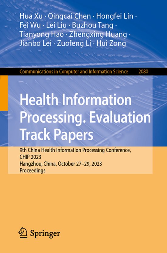 Communications in Computer and Information Science2080- Heal ... - cover