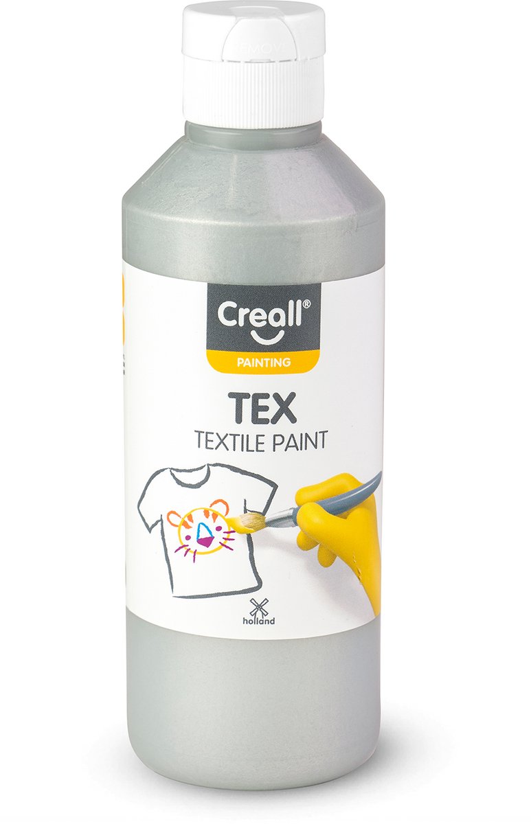 Creall Textielverf Zilver, 250ml