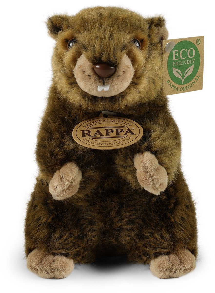 Pluche marmot 17 cm ECO-VRIENDELIJK