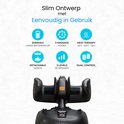 Zwart El Suvon voetmassageapparaat met iconen voor batterijduur, massagemodi, warmtetherapie en intensiteitsniveaus.