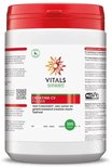 Witte pot met rode dop, Vitals Creatine-CV poeder met 300 gram vermelding.