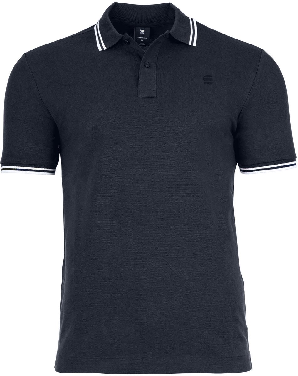 G-STAR Poloshirt Dunda Slim Stripe Polo Donkerblauw (salute)