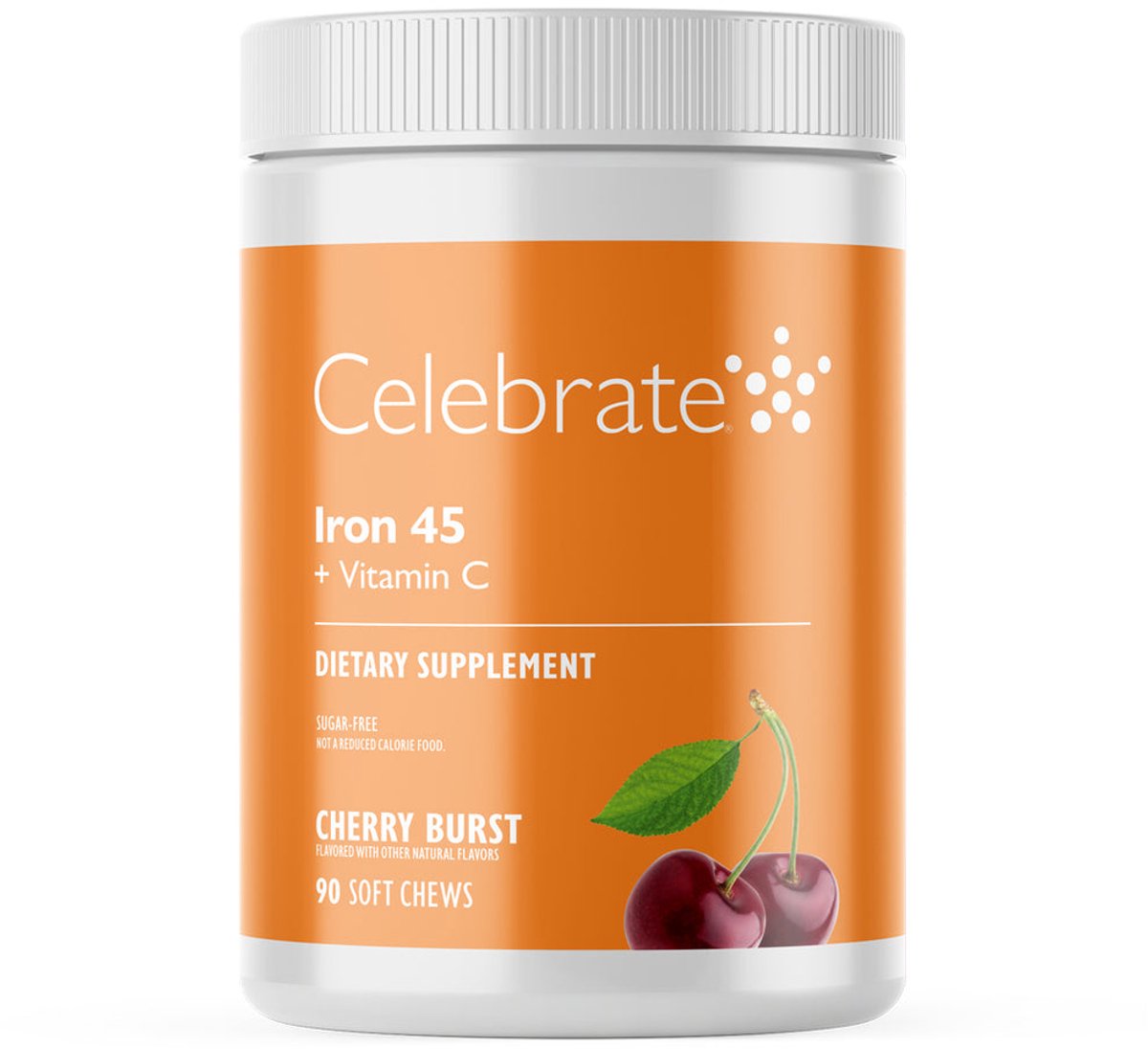 Celebrate Vitamins IJzer 45 mg + vitamine C - IJzersupplement - 90 zachte kauwtabletten