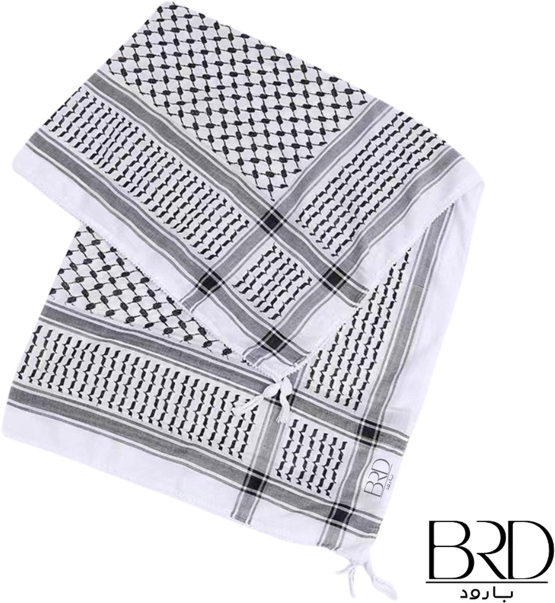 BRD® For Palestine | Keffiyeh Sjaal Wit