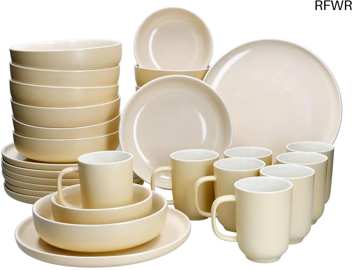 Serviesset 8 Persoons - Serviessets - Bordenset - Chique Bordenset - Porselein - Eten