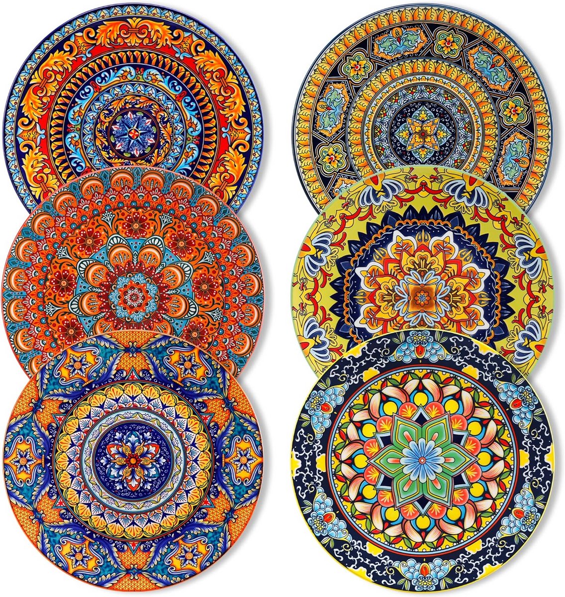 Set van 6 Dinerborden 26,5 cm voor Dagelijks Gebruik en Feestjes