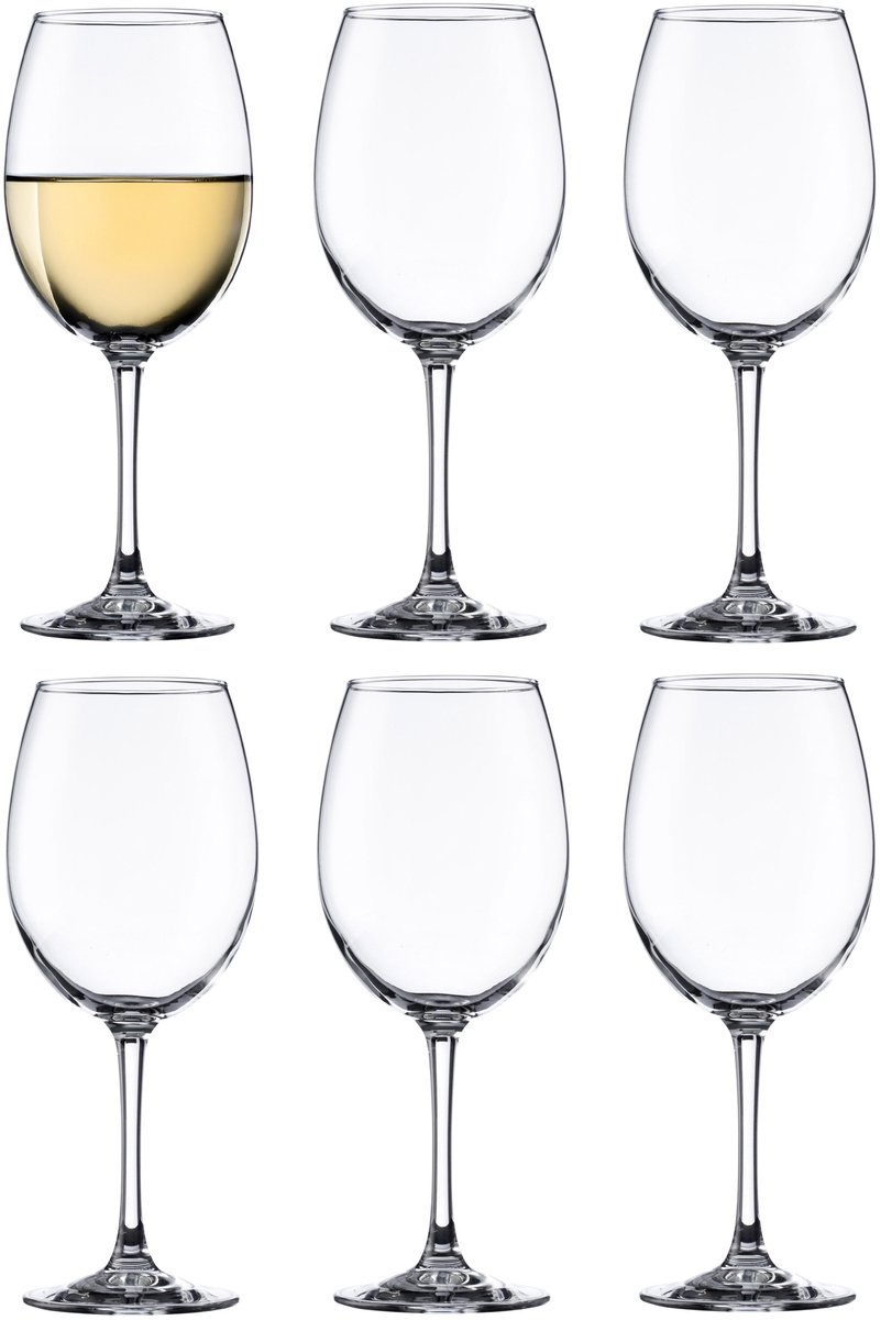 Vicrila wijnglazen Pinot - 24x stuks - voor rode en witte wijn - 250 ml - 18 x 7 cm - transparant - Horeca kwaliteit - Hard glas