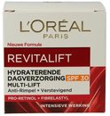 L'Oréal Paris Revitalift hydraterende dagverzorging met SPF 30. Nieuwe formule, anti-rimpels + extra stevigheid. Pro-retinol + Fibrelastyl. Intensieve werking.