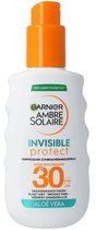 Garnier Ambre Solaire Invisible Protect Zonnebrandspray SPF30 - Niet vet - Waterresistent - met Aloë Vera - Beschermt , hydrateert en verfrist – 150ml