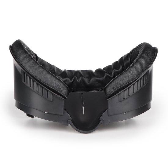 Zwart PU lederen hoesje met zachte vulling voor VR-headset.