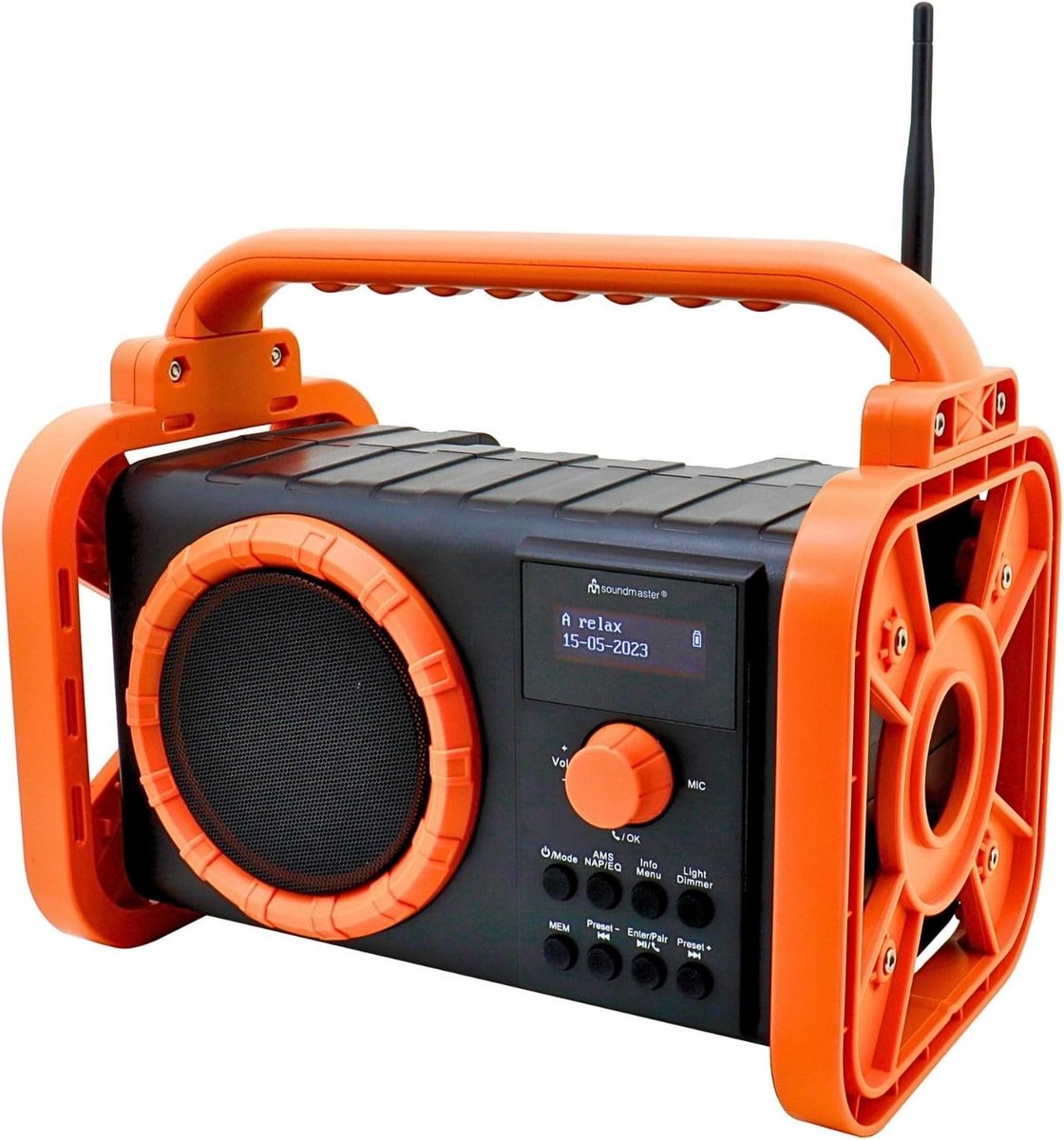 Bouwradio met Accu - Noodradio - DAB FM