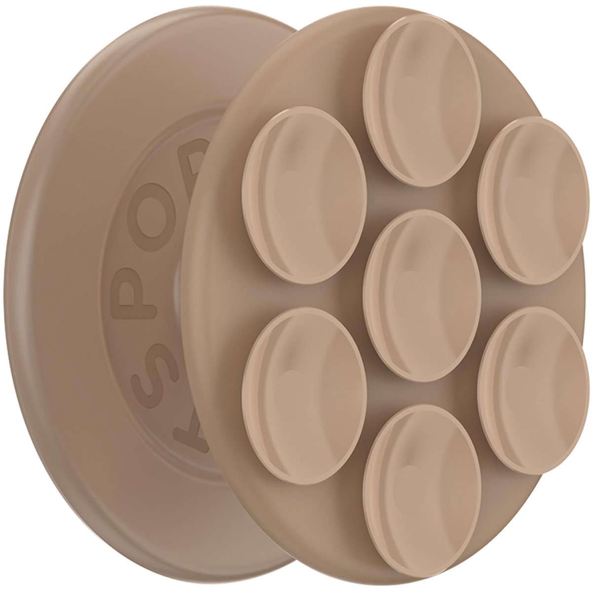 PopSockets Suck-Up Grip & Mount - met Magnetische Ring Zuignap - Latte