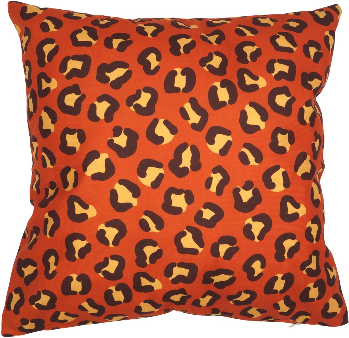 Kussenhoes Luipaard | Dierenprint | Oranje 45 x 45 cm | Exclusief binnenkussen