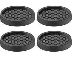 4 stuks - Wasmachine trillingsdemper-Trillingsmat- Antislipmat-Antislip rubber-Voetjes Droge-Anti Vibratie-Zwart-5cm