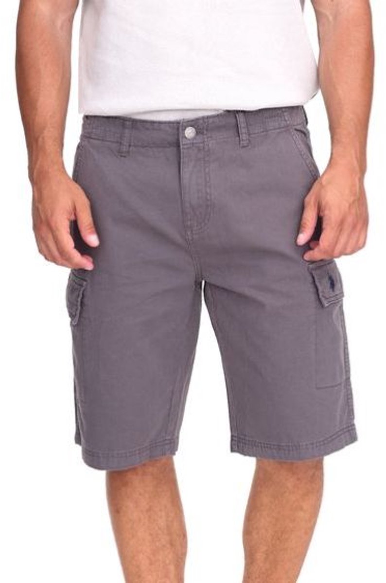 U.S. POLO ASSN. | Heren | Cargo Shorts | Lichtgewicht | Regular Fit | Grijs | Maat M