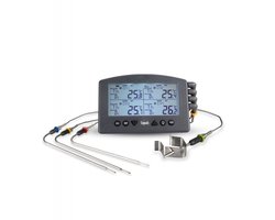 Thermoworks - Signals™ 4-Kanaals Wi-Fi/Bluetooth BBQ Alarm Thermometer - Zwart (Charcoal)