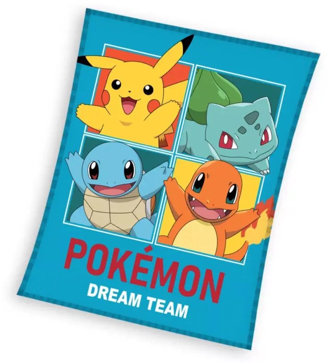 Pokémon Pokemon fleece deken starters blauw - 110 x 140 cm