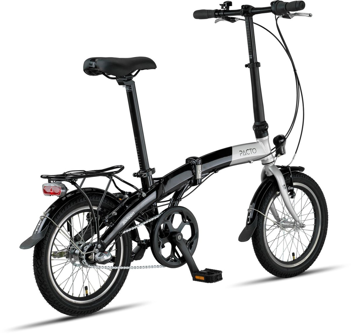 PACTO SIXTEEN - Vouwfiets - 16 inch - Shimano Nexus 3 - Zilver/Zwart