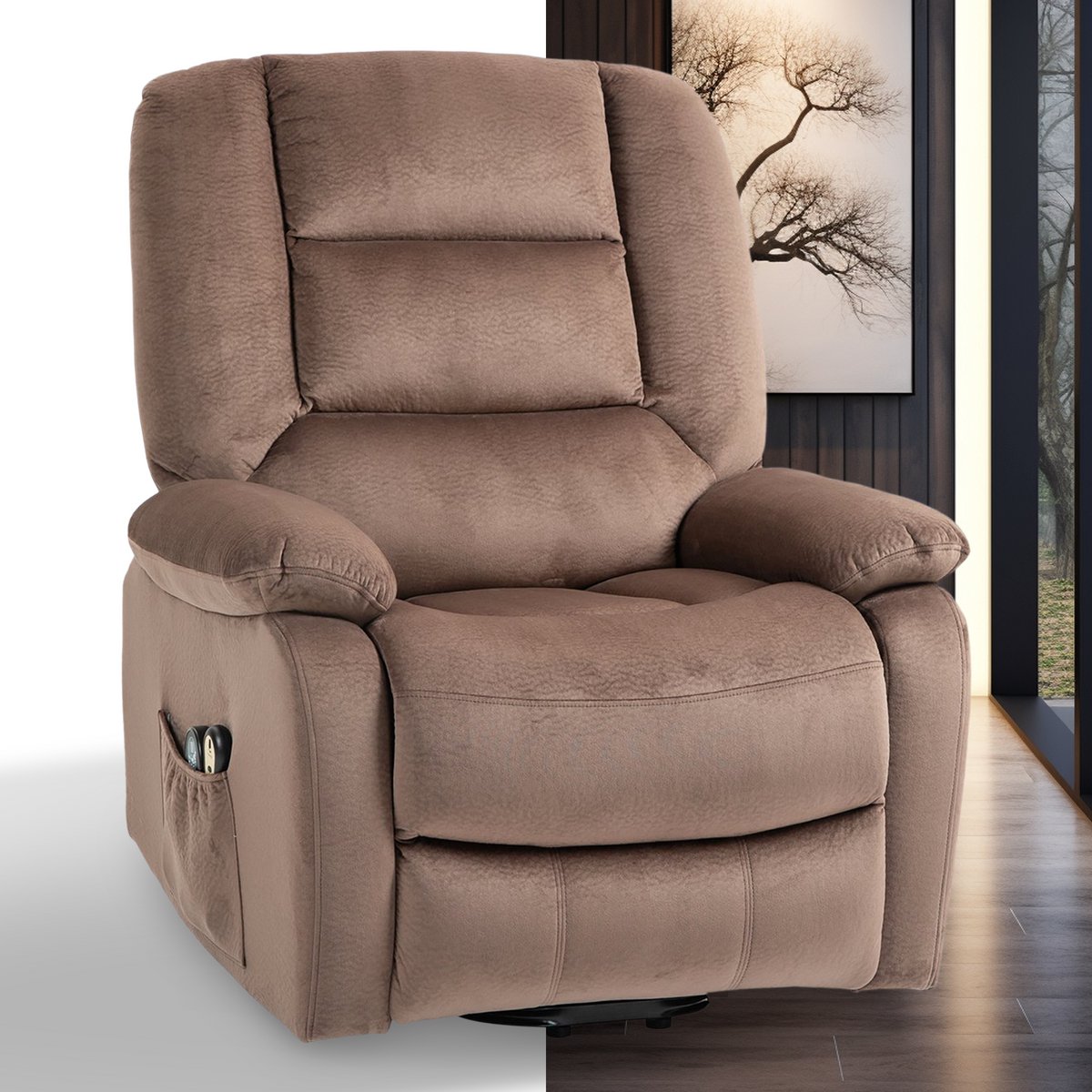 Smart-Elite Massagestoel Elektrisch Bruin Zeer Comfortabel - Smart-Elite - €579,95