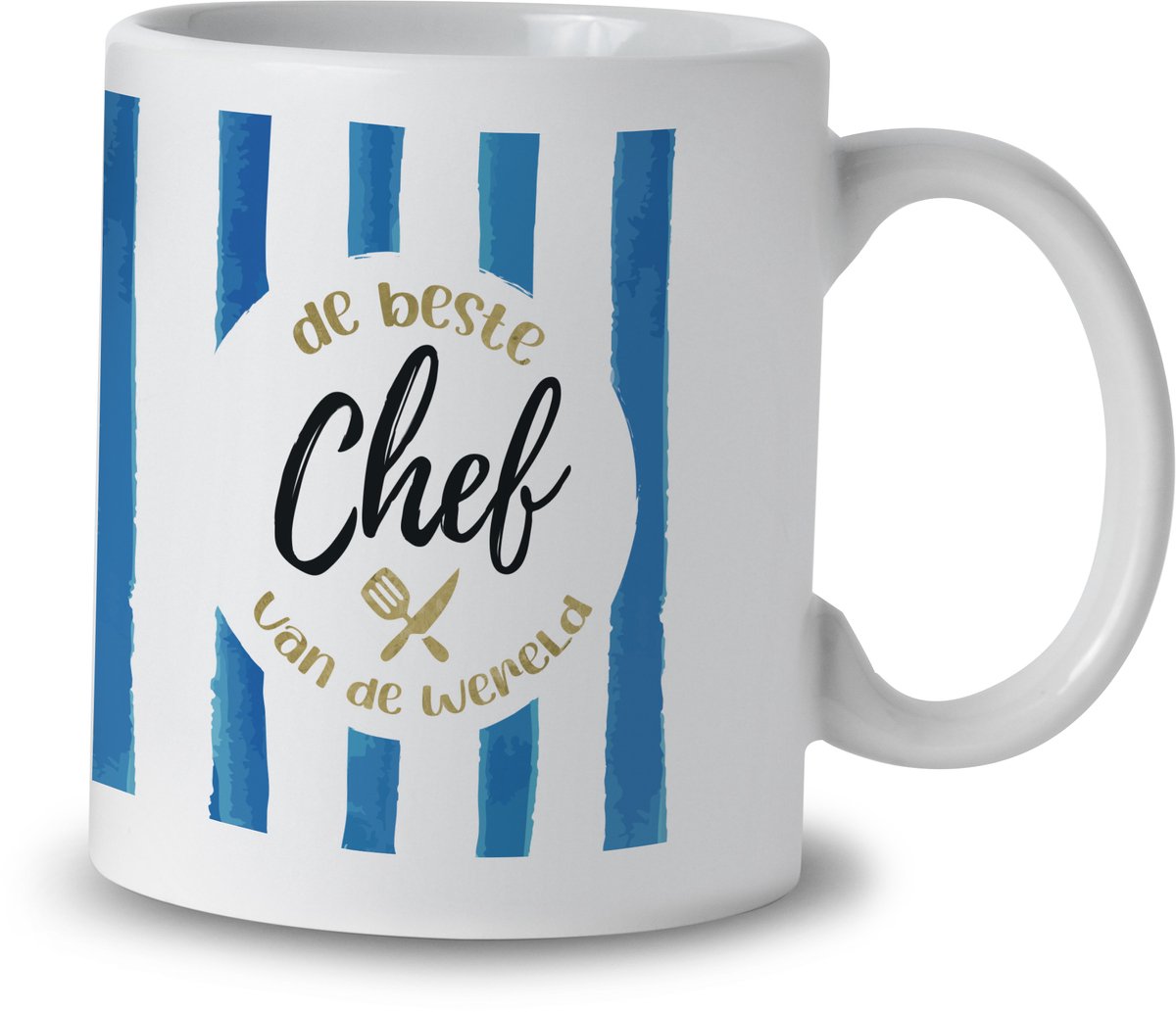 Mok – De Beste Chef – Keramiek – 325 ml – Cadeau