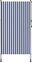 Pare-soleil – Marquise à pince – 150x310 cm – 180 g/m² Polyester – Protection UV et thermique – Réglable – Pour Balcon, Terrasse et Jardin – Rayures Bleu-Blanc