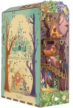 Tonecheer Dorothy's Journey Book Nook Bouwpakket - Modelbouw - 19 x 10 x 25,6 cm - Houten 3D Puzzel - Boekensteun - LED-licht - Bewegingssensor Licht - Boekenhouder