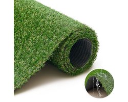 Tapiso Kunstgras Grastapijt Canyoo Groen 20 mm Gras voor Balkon Tuin Terras Maat- 250x350
