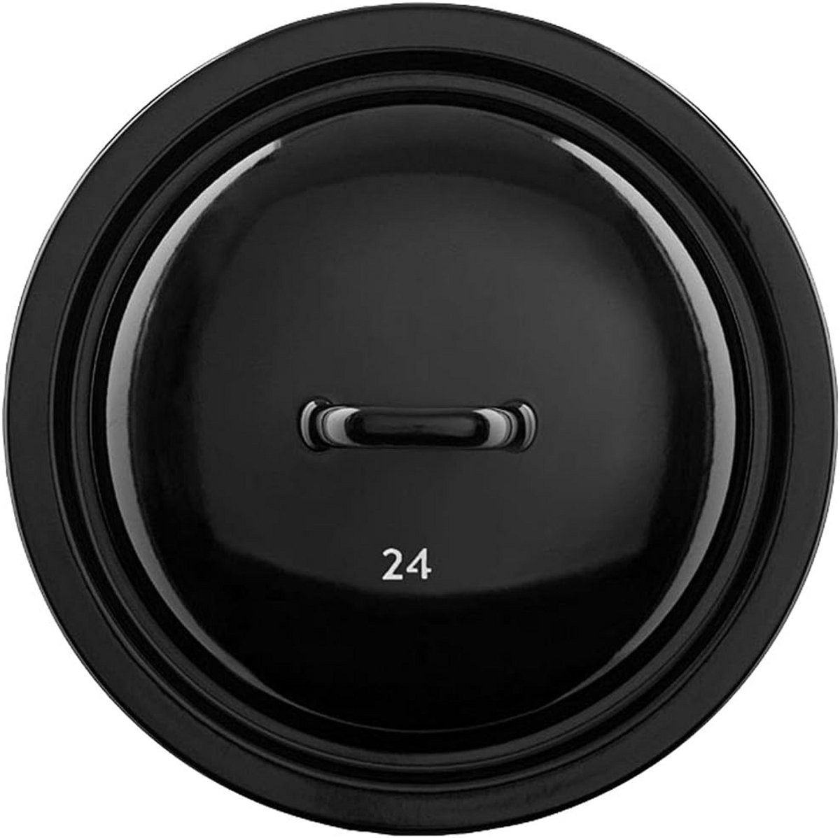 Universeel Emaille Kookdeksel Diameter 24 cm voor Diverse Pannenzones