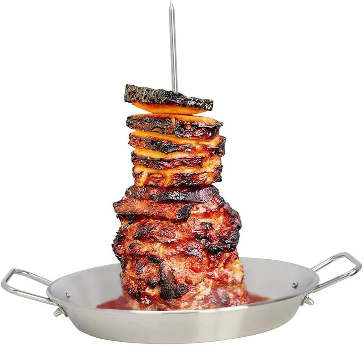Verticale Spiesjes Set voor Barbecue - RVS Kebab Grill Rek