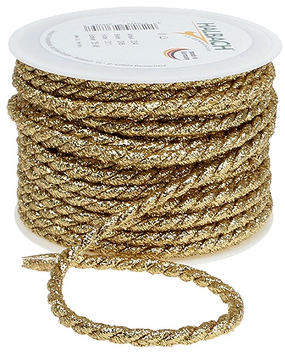 Goud koord 6mm 25m