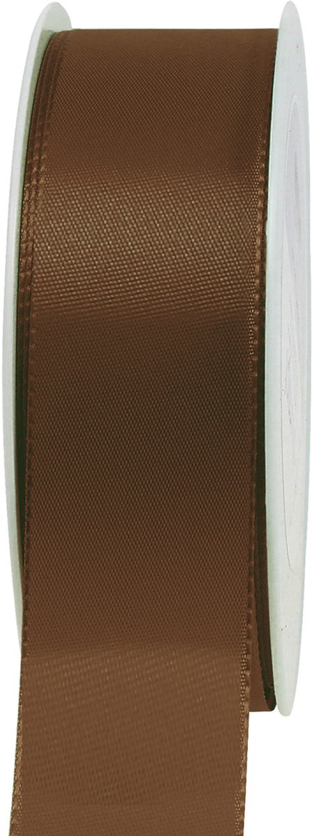 Cadeau- en decoratielint bruin 40mm x 50m