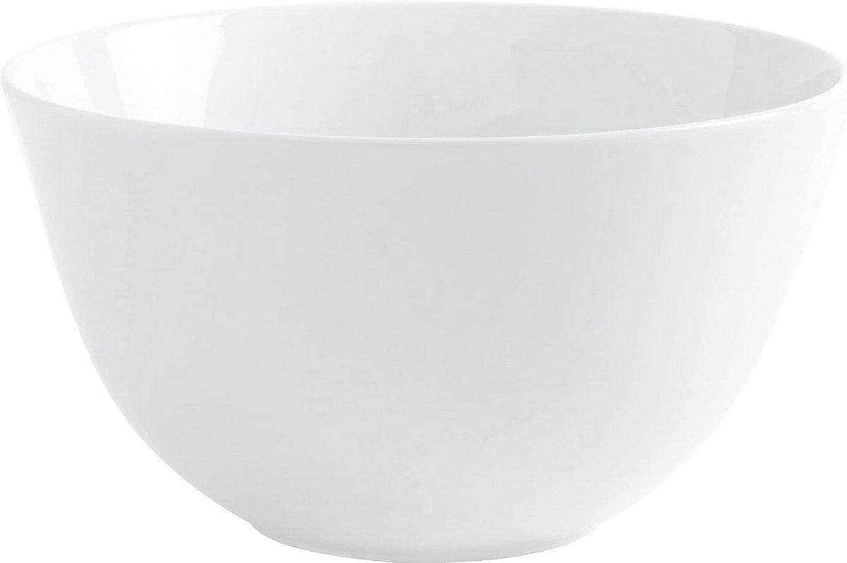 Ronde Saladekom 26 cm Wit Hoogwaardig Porselein