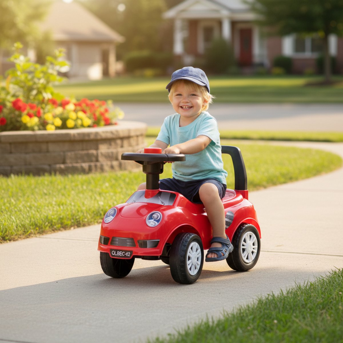 Eddy Toys Loopauto - Ride-On Auto voor Peuters - Loopwagen met Claxon — afbeelding 4