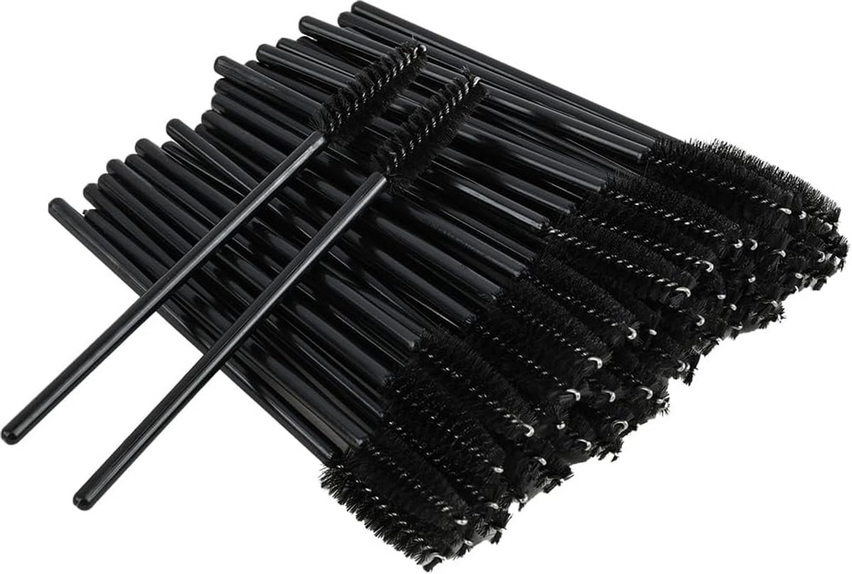 100 Stuks Wegwerpwimperborstels voor Mascara en Wimperverlenging
