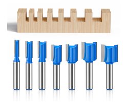7-delige freesset, 8 mm dubbelzijdige groeffrees, houtbewerkingsfrees.