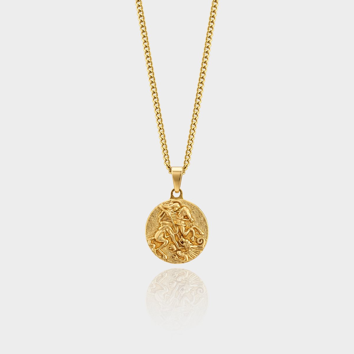 Apollo Hanger Ketting - Gouden Ketting - 50 cm lang - Ketting Heren met Hanger - Griekse Mythen - Olympus Jewelry