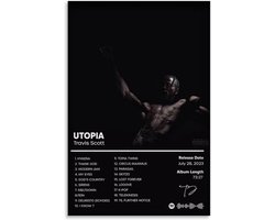 Travis Scott Rapper Muziekalbum Poster Canvas Muurkunst Slaapkamerdecoratie