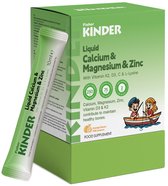 Fisher Kinder Calcium Kinderen Vloeibaar Sticks +3 Jaar— Calcium, Magnesium, Zink, Vitamine D3, Vitamine K2, Natuurlijke Smaak, 30 x 10ml Praktisch Formaat Onderweg