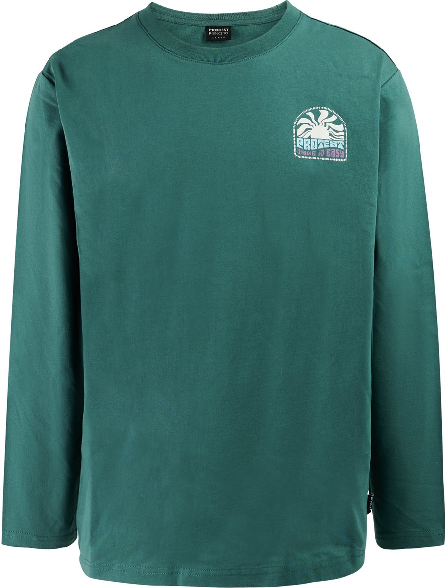 Protest PRTPatrol T-shirt Heren Lange mouw Normale pasvorm Turquoise