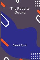 Boek 'The Road to Oxiana' door Robert Byron. Donkerblauwe en paarse cover met abstracte vormen en witte stippen.