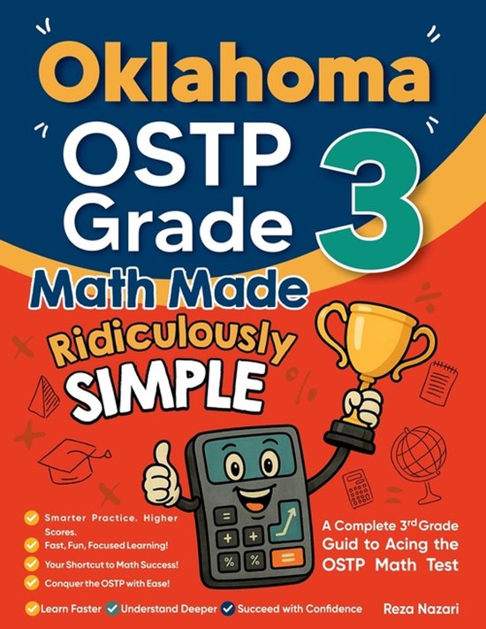 Oklahoma OSTP Grade 3 Math Made Ridiculously Simple - cover