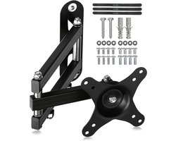 Universele TV en Monitor Muur Montage Bracket - Geschikt voor Monitoren van 15 tot 32 inch - Max 13 kg Capaciteit - Geschikt voor LED, LCD, Plasma - Zwart
