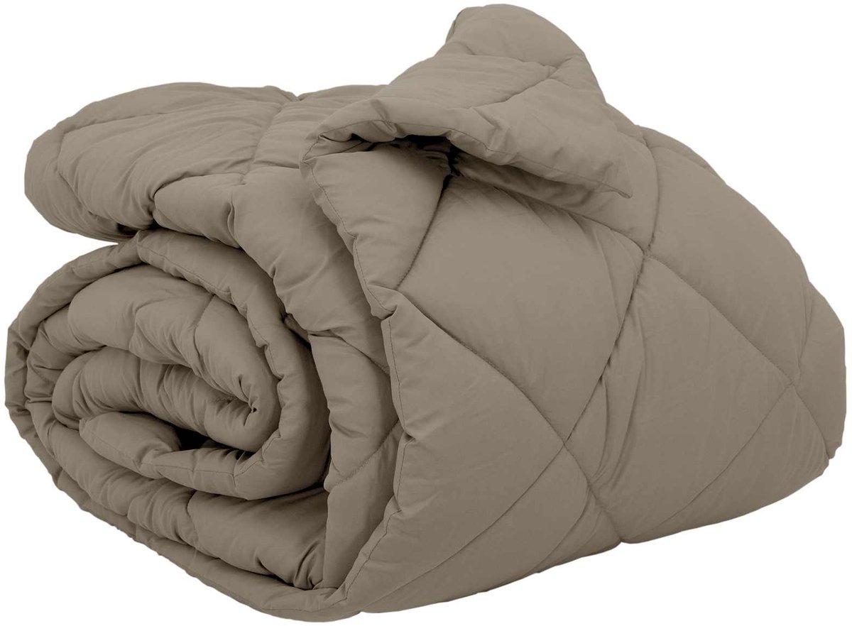 vidaXL - Winter - Duvet - Lichtgrijs - 200 - x - 200 - cm - Microvezel