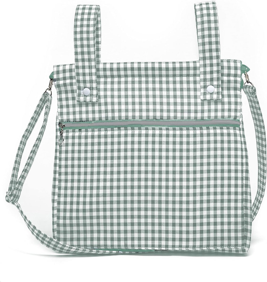 Stijlvolle Baker Tas voor Kinderwagen - Grote en Praktische Luiertas met Vakken