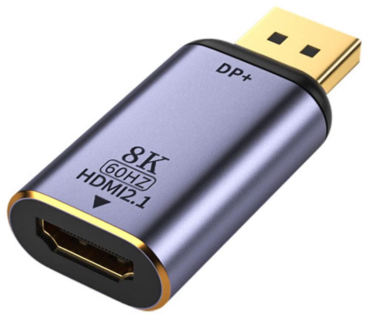 DisplayPort 1.4 naar HDMI 2.0 Adapter 8K 60Hz UHD 4K Video en Audio