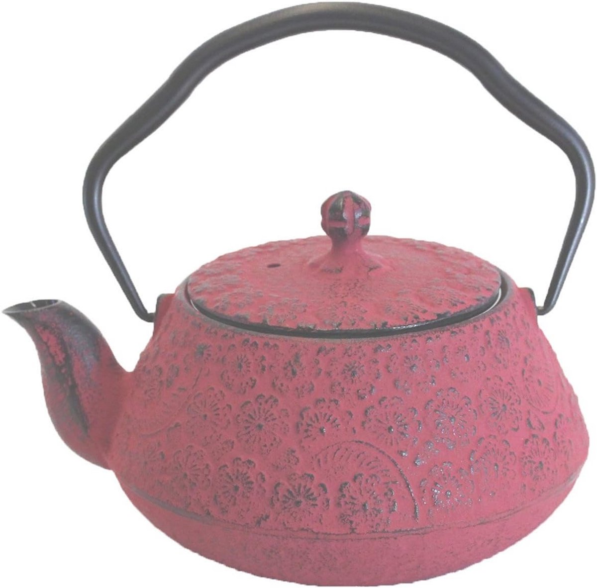 Gietijzeren Theepot 0,5L - Traditioneel Japans Design met Kersenbloesem