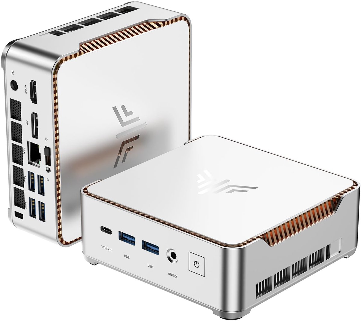 NiPoGi P2 Mini PC W-11 Pro - АMD Ryzen 4300U(bis zu 3,70 GHz) - 16 GB DDR4 256 GB M.2 SSD - HDMI 2.0 - DP - Typ-C - Dual WiFi