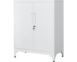 Grijs - Kantoor Kast - Dossier Kast - Kantoor - Kantoorartikelen - Kast - Dressoir - Kasten - Opbergkasten Met Deuren - Gereedschapskast